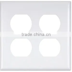 UL Listed 2 Gang Duplex Receptacle Plastic Wallplate thumbnail-1