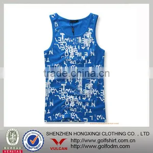 Printed Mens Fitting Sports Vest New Style thumbnail-1
