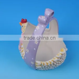 Easter Present Ceramic Egg Holder Baskets thumbnail-5