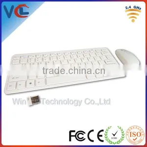 White Wireless Mouse and Keyboard Combo From 10 Years Experiences Factory thumbnail-1
