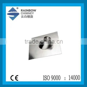 CE Stainless Steel Accessories Stove Pipe Roof Flashing Chimney Pipe Fittings thumbnail-1