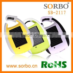 Solar Carabina Power Bank With Solar LED Flashlight for Mobile Phone Charger thumbnail-5