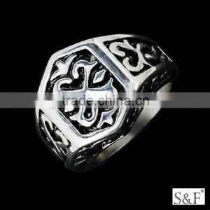146038 Woman's Imitation Jewellery Making Cheap Wholesale Men Stainless Steel Ring thumbnail-1