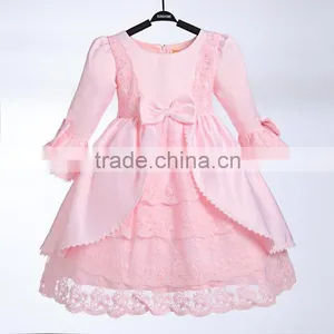 2015 Flower Girl Dress New Design & Wholesale Cheap Girl Party Dress & Ankle Length Chiffon Flower Girl Dress Girls Party Dress thumbnail-3