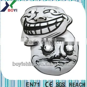 Black and White Custom Made Embossed Plastic PVC Halloween Face Mask for Wholesale thumbnail-1