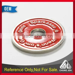 Wholesale Bulk Metal Soft Cloisonne Soft Enamel Cheap Printing Trolley Token Maker thumbnail-5