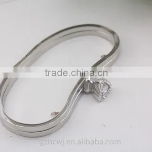 Fashion Style Metal Frame, Silver Metal Purse Frame thumbnail-3