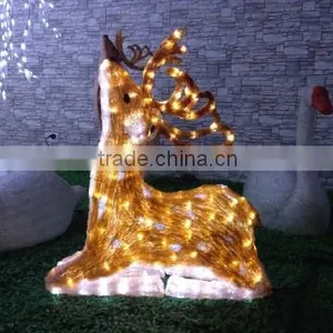 LED Crystal Sculpture Reindeer thumbnail-1
