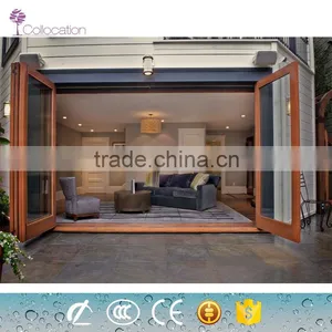 2016 Used Exterior Commercial Frameless Folding Glass Doors for Sale thumbnail-6