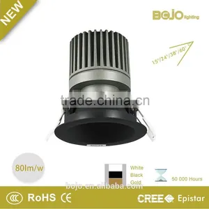 Golden or Black Reflector for Your Reference 10w Cob Led Downlight thumbnail-2