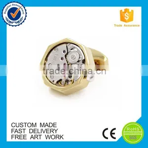 High End Custom Men's Watch Movement Cufflinks thumbnail-4