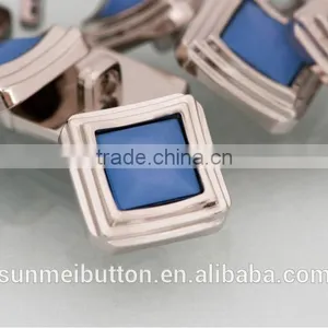 Elegant Fashion Square Shape Pearl Color Stone Shank Plastic Button thumbnail-5