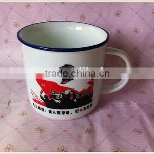 Enamel Porcelain Cup Has Customize Logo Enamel Mug thumbnail-4