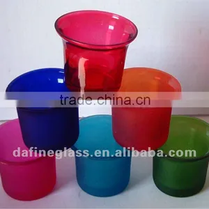 Mouth Bloom Color Glass Candle Holder thumbnail-1