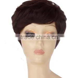 Popular Asian Europe Short Curls Woman Wig N450 thumbnail-1