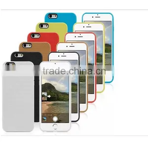 Unique Design Soft TPU Material 6 Colors Honeycomb Pattern Finish Design Cell Phone Back Case Cover for Apple Iphone 6 / 6 Plus thumbnail-6