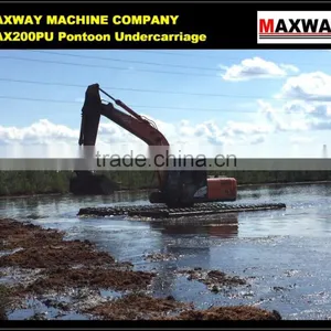 Chinese Cheap MAX200PU Floating Track Undercarriage for AMPHIBIOUS EXCAVATOR , Suitable to 20 to 23Ton Class Excavator thumbnail-5