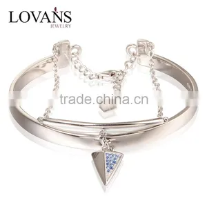 925 Sterling Silver Cuff Style Latest Design Daily Wear Bangle PB003 thumbnail-1