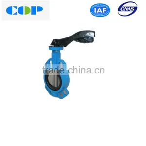 Cast Iron Flange Resilient Seated Wafer Butterfly Valve thumbnail-1