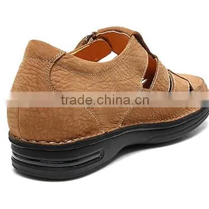 2016 Summer Height Increasing Style Genuine Leather Men Sandals thumbnail-6