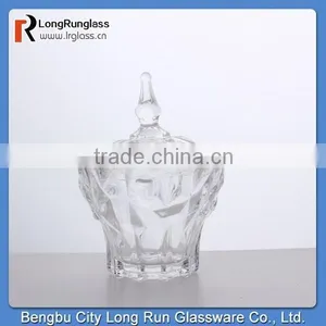 LongRun China Hot New Product for 2015 High White Glass Cup Candy Box,wedding Candy Box,clear Glass Candy Box thumbnail-1