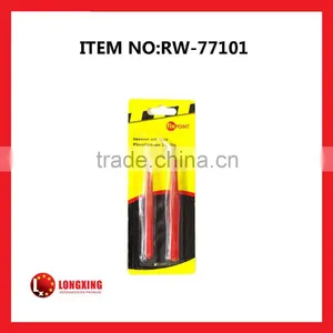 Best Selling 2Pcs Tweezer Set With Insulated Coating Handle/ Mobile Repair Tweezer Set thumbnail-1