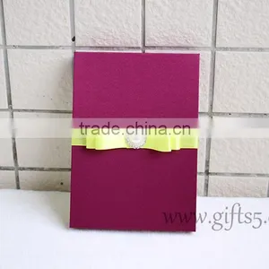 Elegant Burgundy Wedding Invitation Boxes With Pearl thumbnail-2