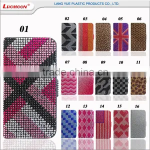 2016 Trending Products Consumer Electronics Wallet Full Bling Diamond Phone Case for lg k7 k8 Optimus L90 thumbnail-3