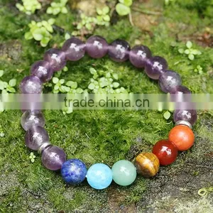 Hot Sale Stone Jewerly Bracelet Amethyst Beads Bracelet thumbnail-3