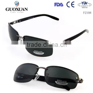 Black Plastic Frame Tea Color Lense Polic Sunglasses New Design thumbnail-2