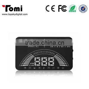 GPS HUD 5.8inch Car Hud Head Up Display for All Cars Lastest OBD Interface OBD Display Mode and GPS Display Mode Can be Switch thumbnail-1