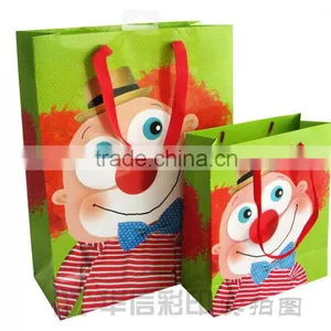 Children's Style Paper Gift Bag With Ribbon Handle thumbnail-3
