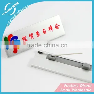 Cheap Safety Pin& Aluminum Alloy Badge thumbnail-1