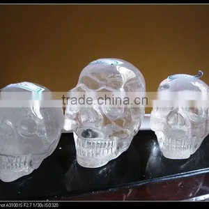 Hot Wholesale Nature Human White Crystal Skull for Healing thumbnail-2