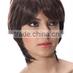 Custom Made Highlight Color Hair Wig, Mother Wig, Synthetic Short Wigs thumbnail-2