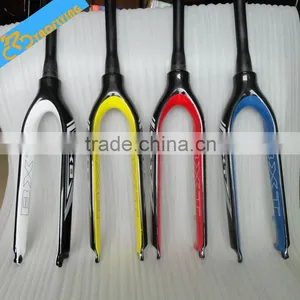 Super Light Yellow Carbon Front Bike Frok High-end Bicycle Carbon Fork on Sale thumbnail-6