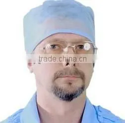 Blue Nonwoven Surgical Cap thumbnail-1