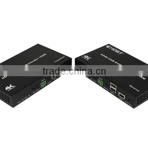 Factory Price KVM Extender, HDMI USB KVM Extender Over Cat5e/Cat6 (HDBaseT), 100m thumbnail-1