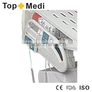 High End Medical ABS Powder Coating Steel Frame Seven Function Electric Hospital Bed thumbnail-3