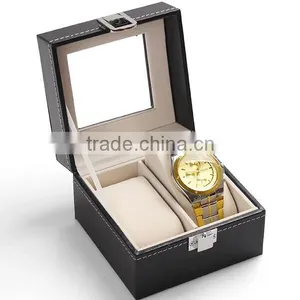 Exquisite Glass Skylight Couple Watches Boxes & Cases Storage Box thumbnail-1