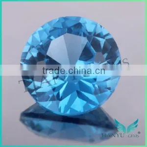 Factory Wholesale Price Round Diamond Shape Dark Violet Spinel 109# thumbnail-1
