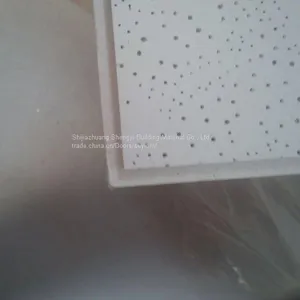 595*595 Mineral Wool Acoustic Ceiling Board/Mineral Fiber Ceiling Board thumbnail-1