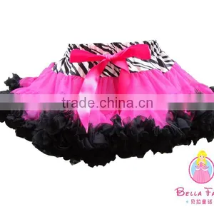 Latest Design Fluffy Skirt Chiffon Pettiskirts Tutu Girl Baby Skirt Infant Toddlers Pettiskirt for Kids thumbnail-2
