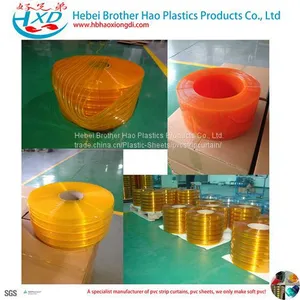 Anti-insect Flexible Transparent Ribbed Vinyl Plastic PVC Strip Curtain thumbnail-4