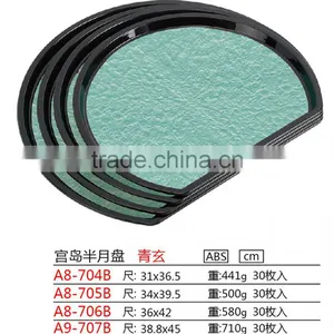 Fashion Semicircular Plastic Colorful Food Tray thumbnail-3