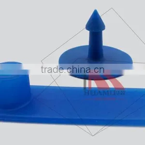 Ear Tag for Sheep 50*16 mm PE Blue Plastic Pin Goat Ear Tag thumbnail-1