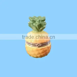 Fancy Resin Yellow Pineapple Jewelry Box thumbnail-1