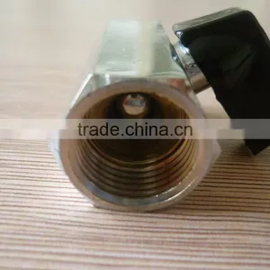 Female Ball Valve , Brass Chrome-plated Small Valve , Use for Air , Water ,oil thumbnail-5