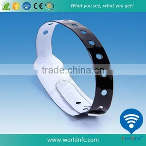 MF Ultralight C RFID Disposable PVC Wristband RFID Bracelet thumbnail-2