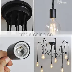 2016 New Modern Bell Glass Pendant Lights Industrial Style Pendant Lamp Edison Bulbs Lighting Hanging Dining Room Lamps thumbnail-3